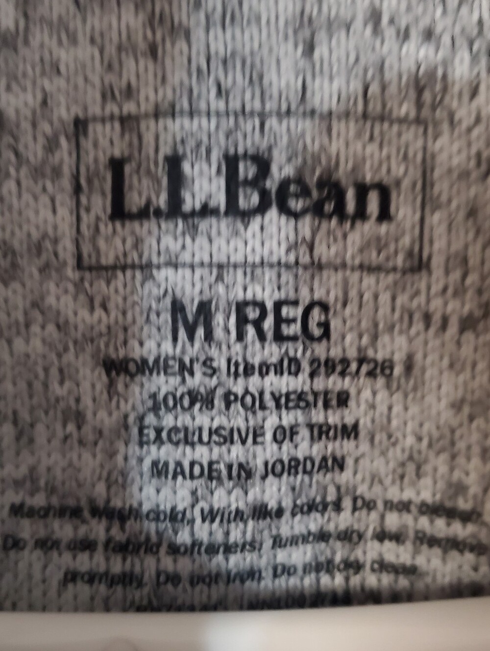 LL BEAN MED. SWEATER FLEECE PULLOVER PEWTER HEATHERED GREY LONG SLEEVES - Picture 6 of 7